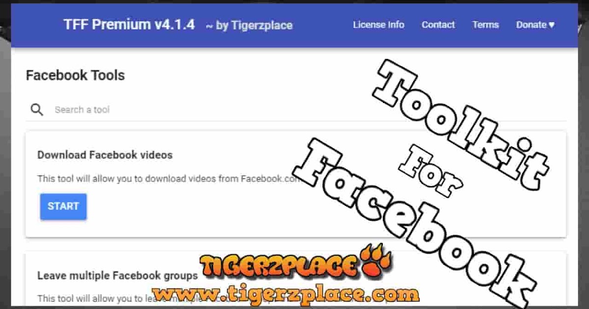 Toolkit For Facebook Latest Version TFF Premium v4.1.4