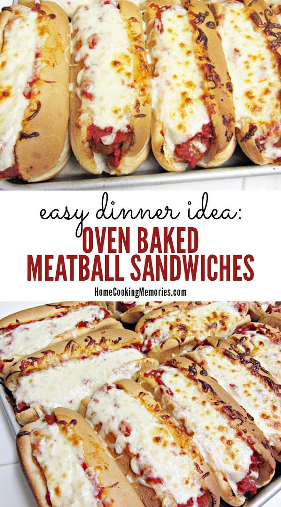 Oven Baked Meatball Sandwiches Recipe - Most Viral Recipes