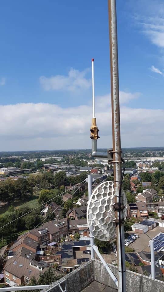 PD3JAG hamradio De Antenne is geplaatst voor de NIEUWE C4FM Repeater.