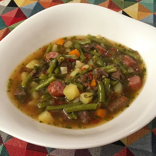 Greenway36: Grüne-Bohnen-Suppe mit getrockneten Tomaten