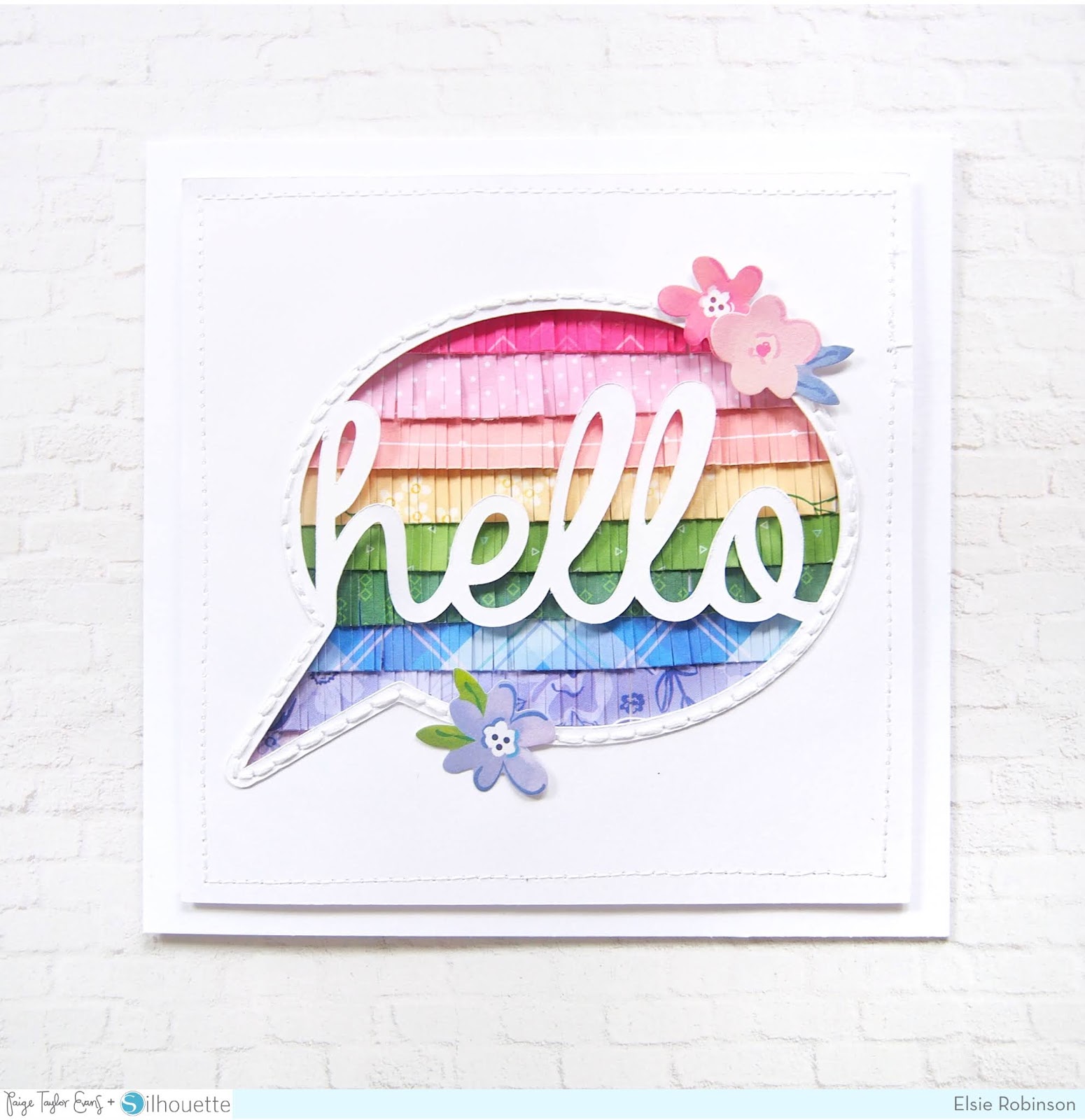 Fringed Cut File Cards by Elsie Robinson Paige Taylor Evans