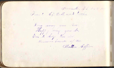 Heirlooms Reunited: 1880s Autograph Album of Samuel Evan Bell of ...