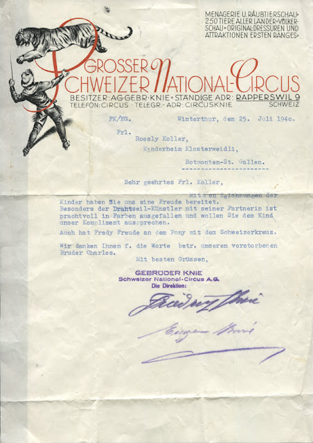 Grosser Schweizer National Circus Menagerie u raubtiereschau 250 Tier aller Lander-Vorkerschau, Original Dressuren und Attraktionen ersten Ranges 