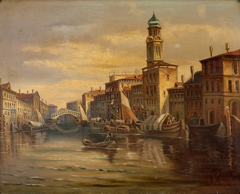 Karl Kaufmann 1843-1901 | Venetian Scene painter