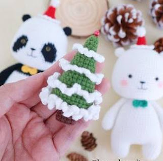 PATRON GRATIS ARBOL DE NAVIDAD AMIGURUMI 47708 🎄