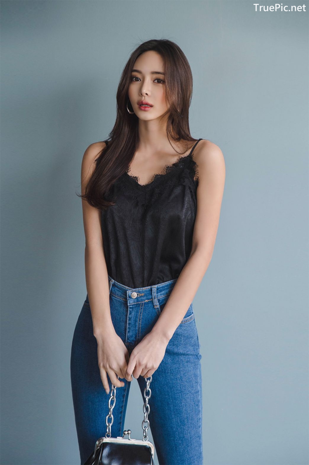 Image-Korean-Fashion-Model-Kim-Bo-Ram-Jeans-Set-Collection-TruePic.net- Picture-13