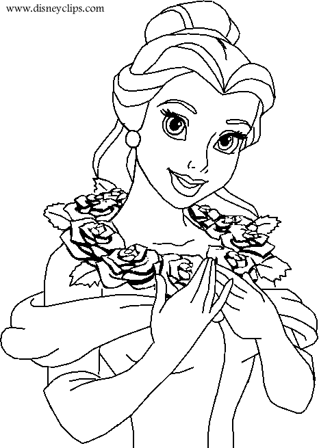 Coloring Disney Disney Coloring Page Disney Princess Belle Coloring Pages