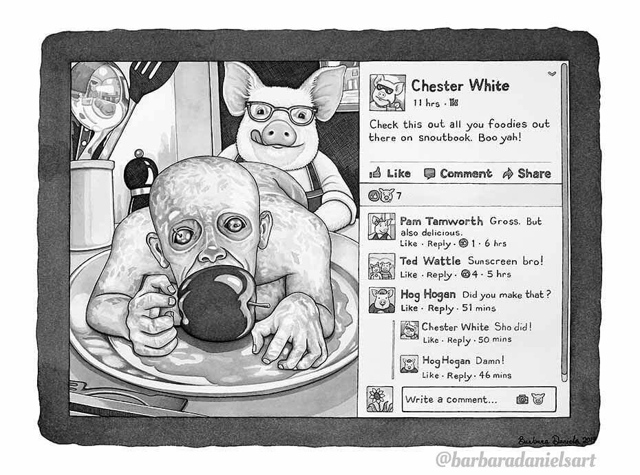 The Role Of Humans And Animals Is Reversed in These Parallel World Illustrations. The Outcome Is Terrifying! The Role Of Humans And Animals Is Reversed in These Parallel World Illustrations. The Outcome Is Terrifying!