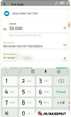 Masukan Nomor Virtual Acccount