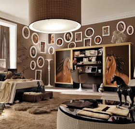 DORMITORIO PARA AMANTES DE LOS CABALLOS via www.dormitorios.blogspot.com