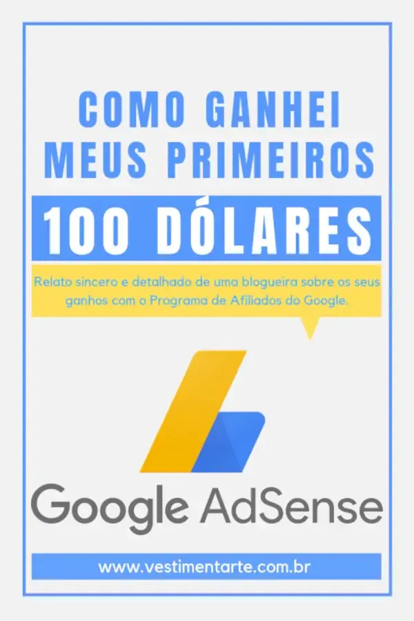 Como ganhei primeiros 100 dólares Adsense