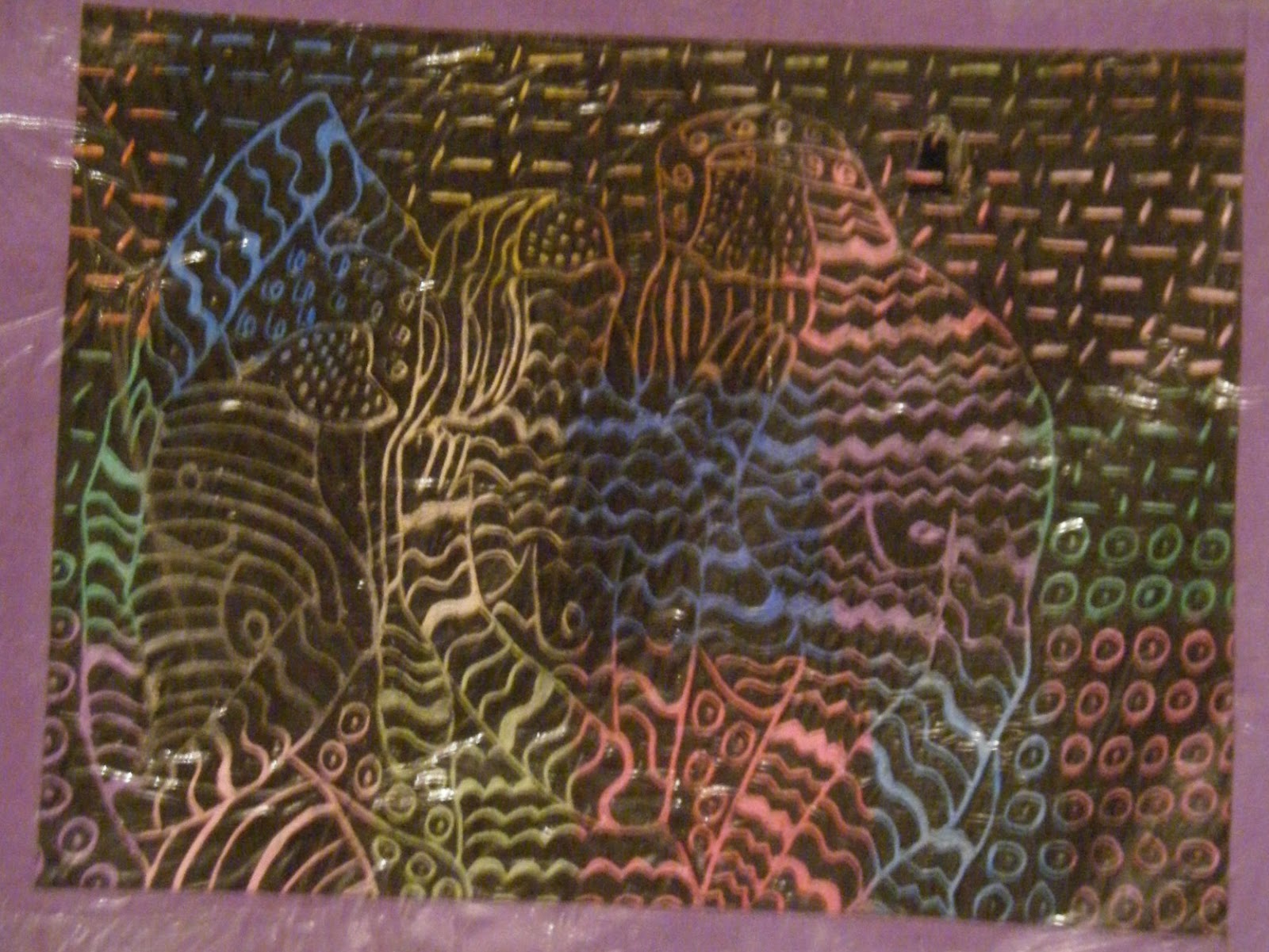 Art and Drawing Techniques Crayon Etching