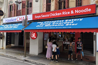 Hawker Chan, Chinatown, Singapur o Singapore. Hawker Chan, Chinatown, Singapur o Singapore.