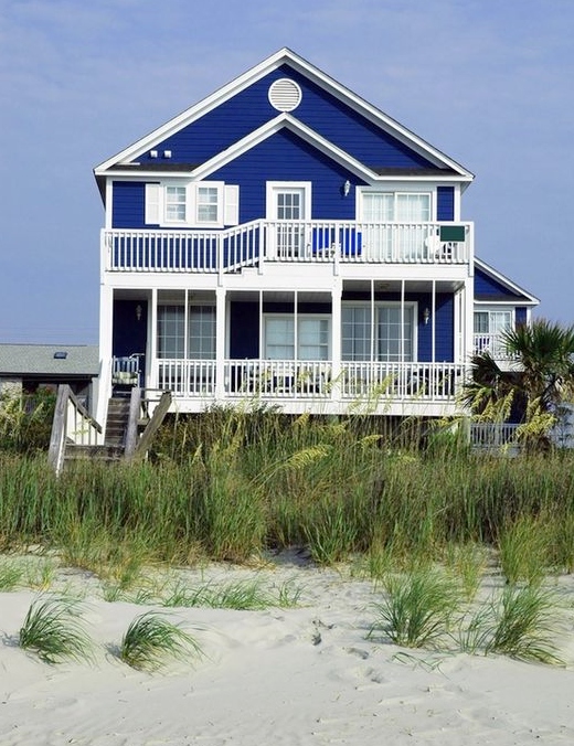 Blue Home Exterior Paint Ideas for Coastal Style Living