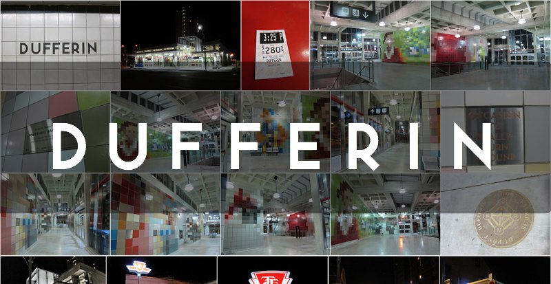 A photographic tour of the TTC's Dufferin subway station.