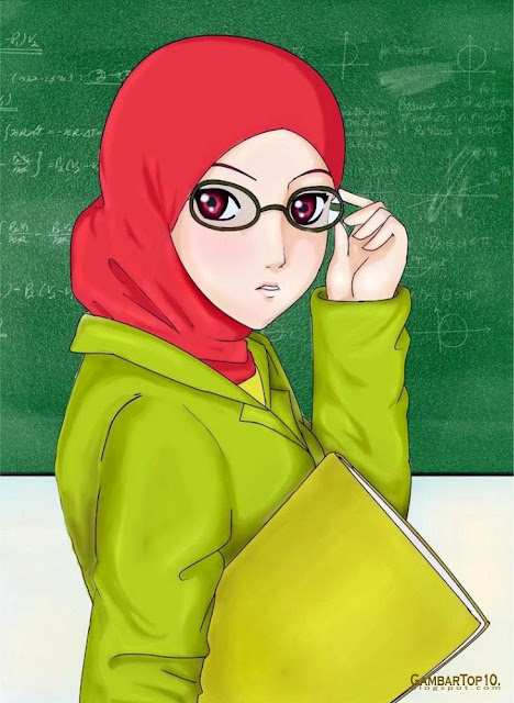 10 Gambar Kartun Muslimah