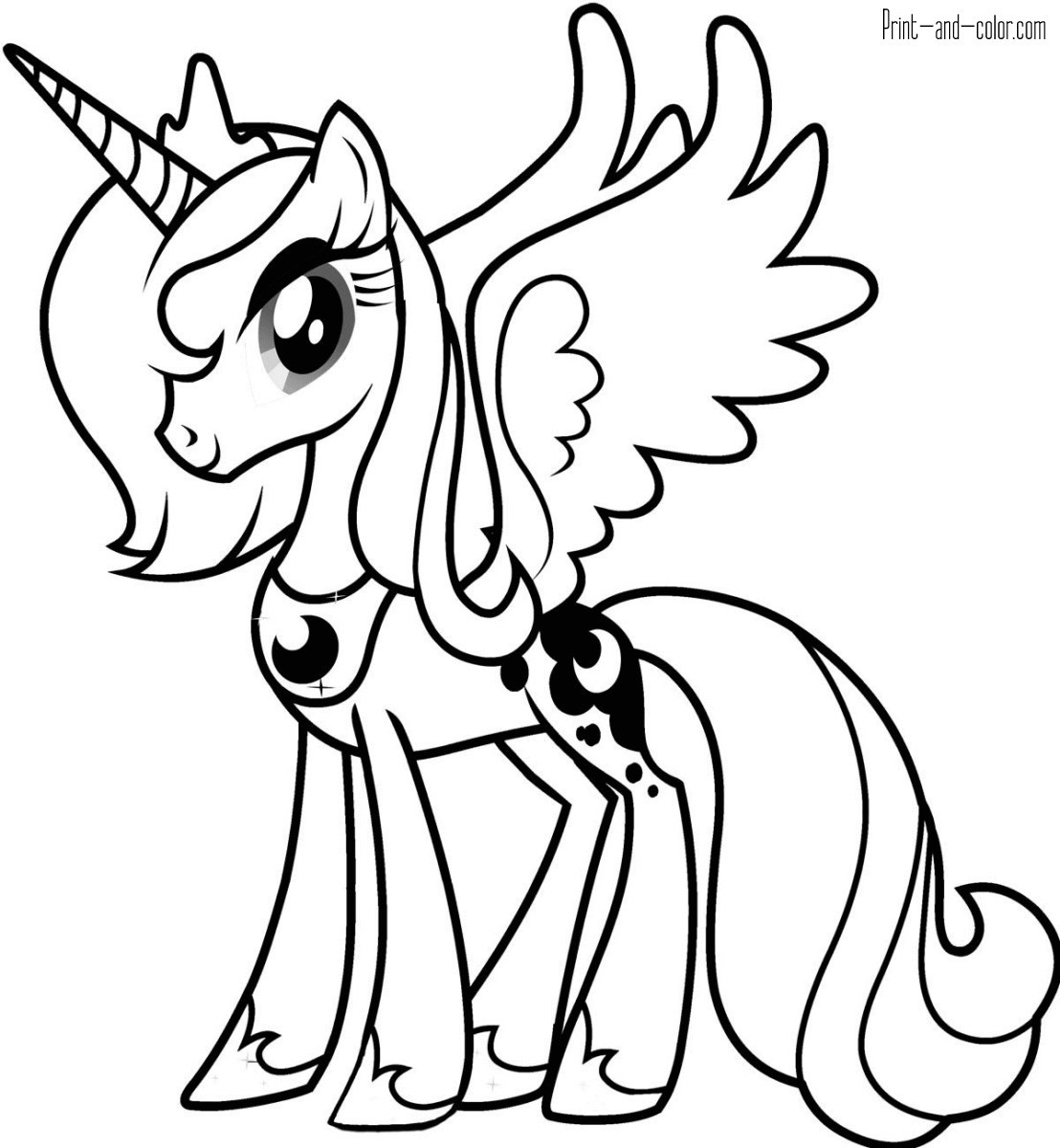 Mlp Coloring Pages Coloring Print