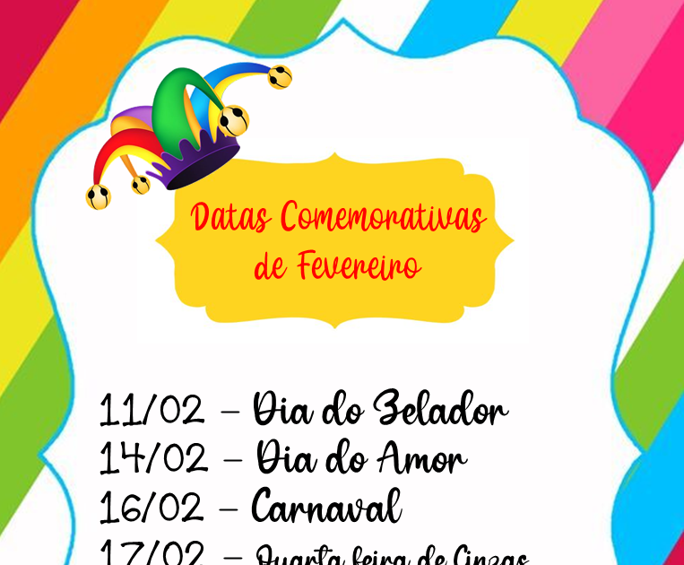 Datas Comemorativas Fevereiro Calendar 2023 Templates IMAGESEE