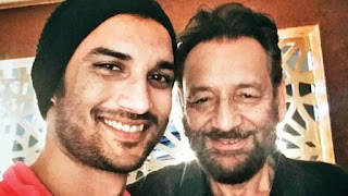 sushant singh rajput with shekhar kapur sushant singh rajput with shekhar kapur during meeting for film 'Paani'