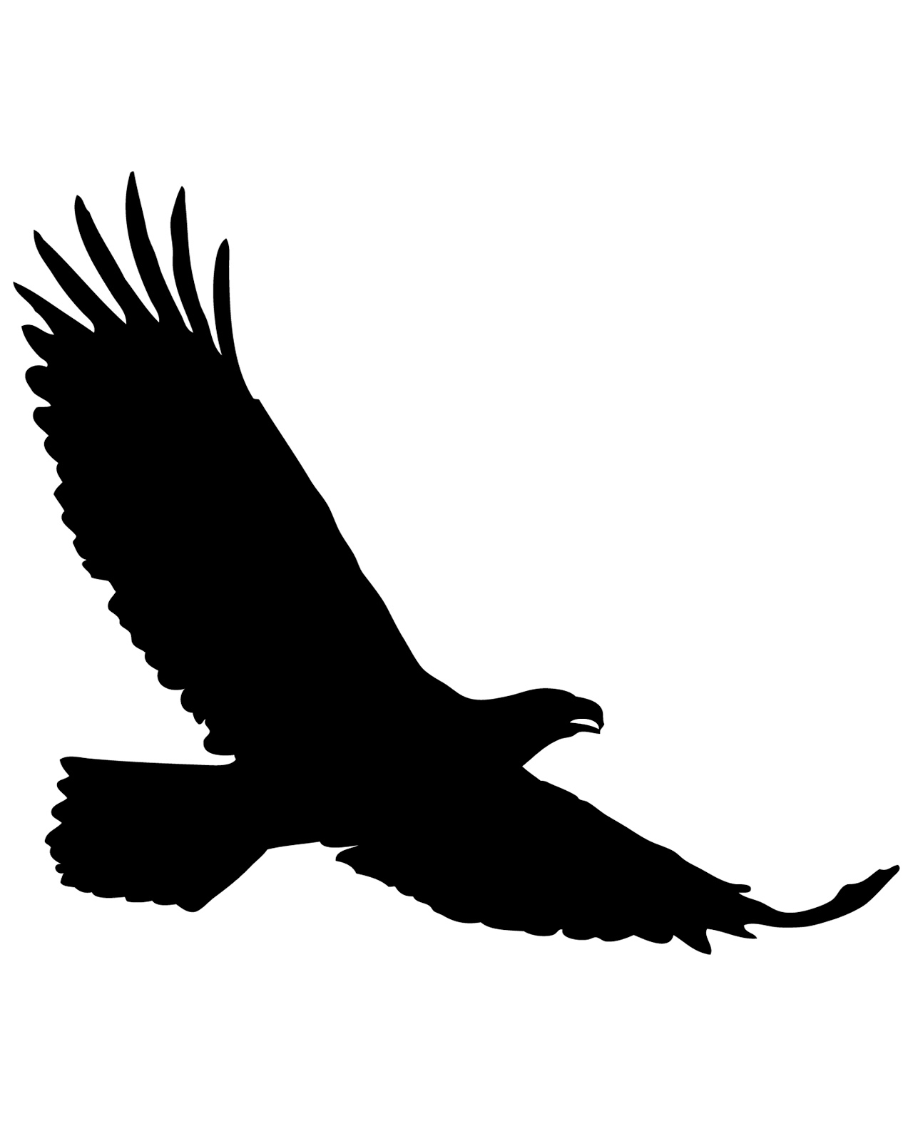 free eagle silhouette clip art - photo #15