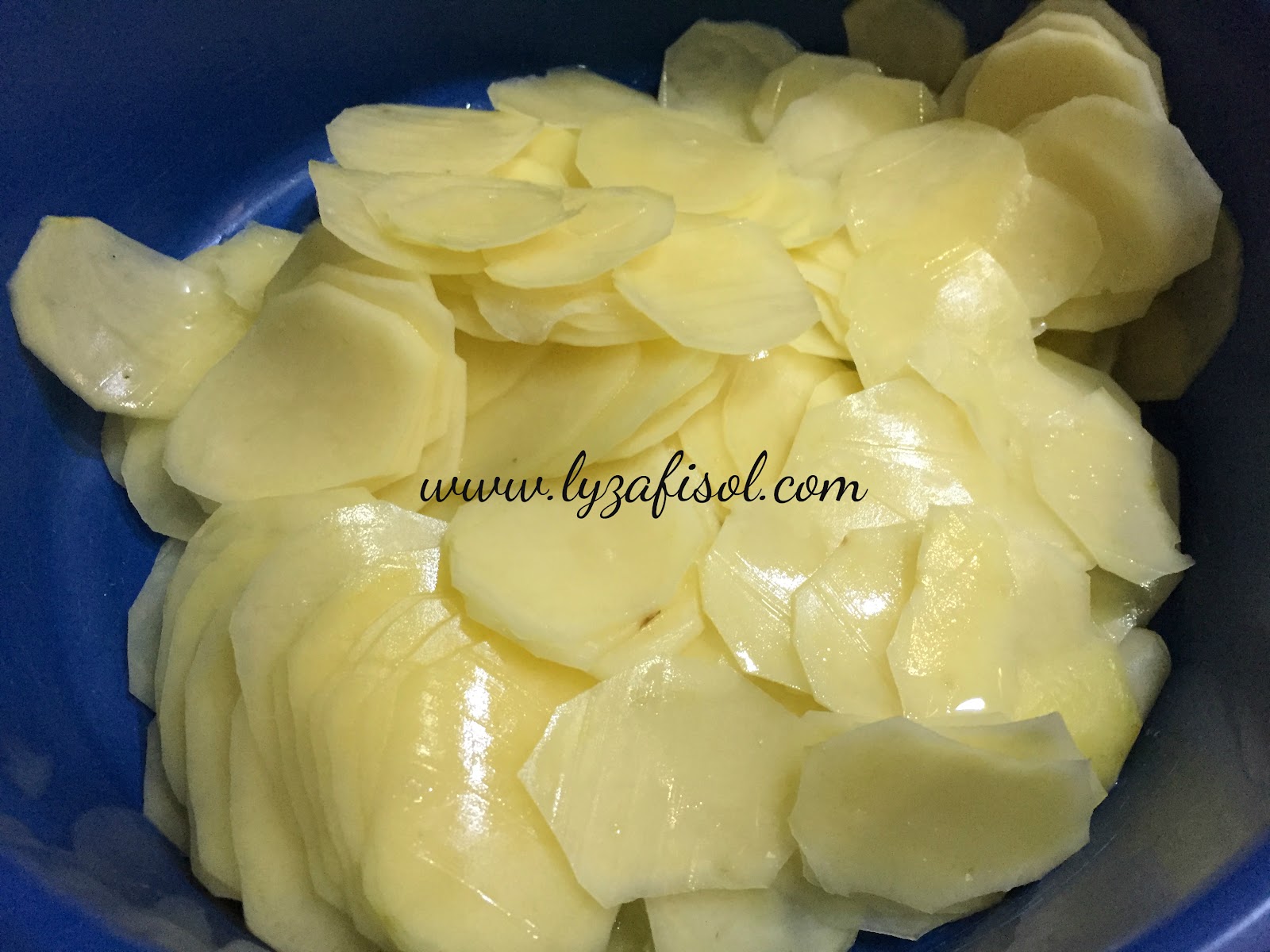 Alyza Fisol Resipi Kentang Goreng Rangup Potato Chips