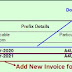 how to change invoice number in tally for new financial year