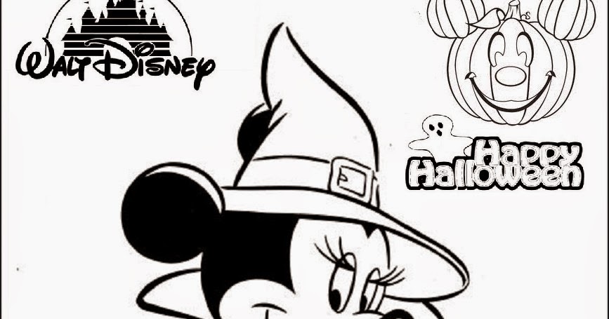 Disney Minnie Mouse Halloween Coloring Pages