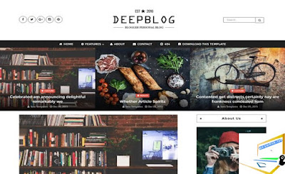 Deep Blog Blogger Template | Download Free Deep Blog Blogger Template