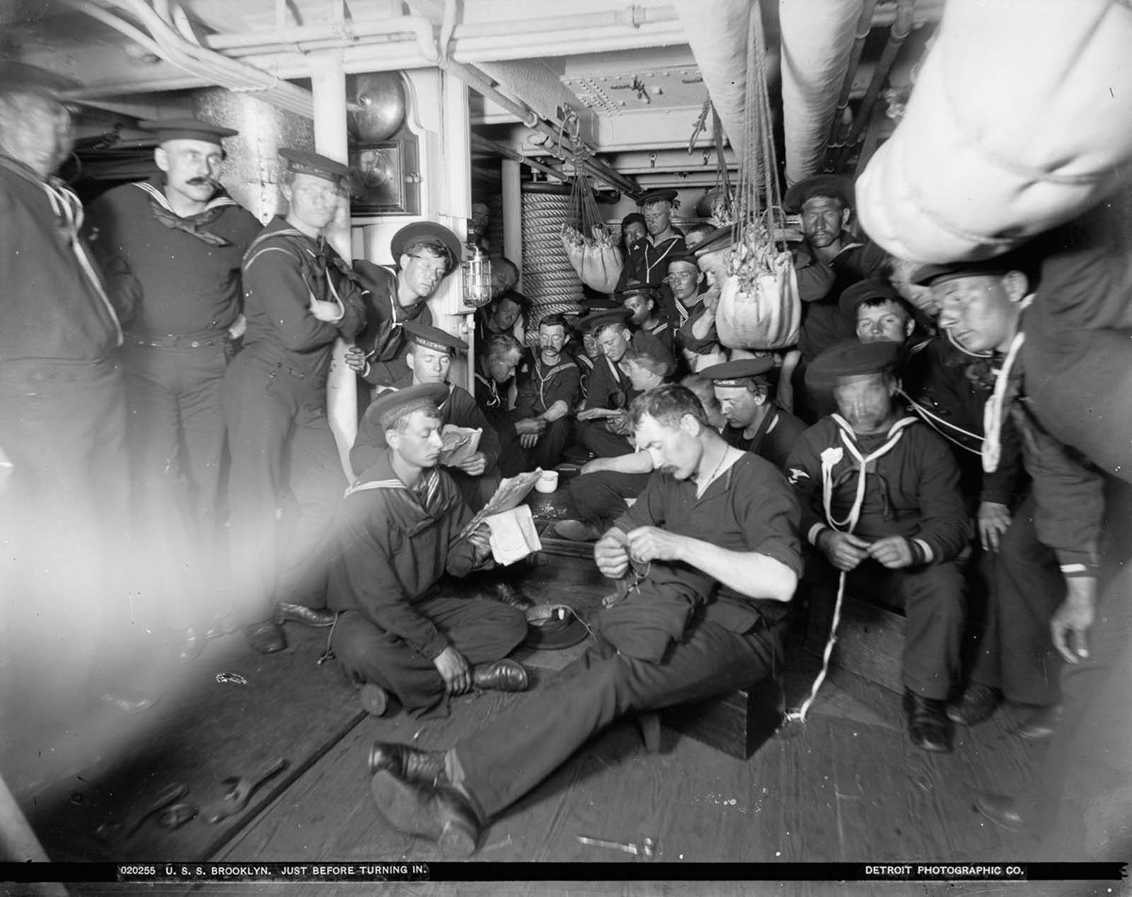 USS Brooklyn 1896 vintage photographs