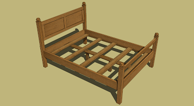 queen size wood bed plans