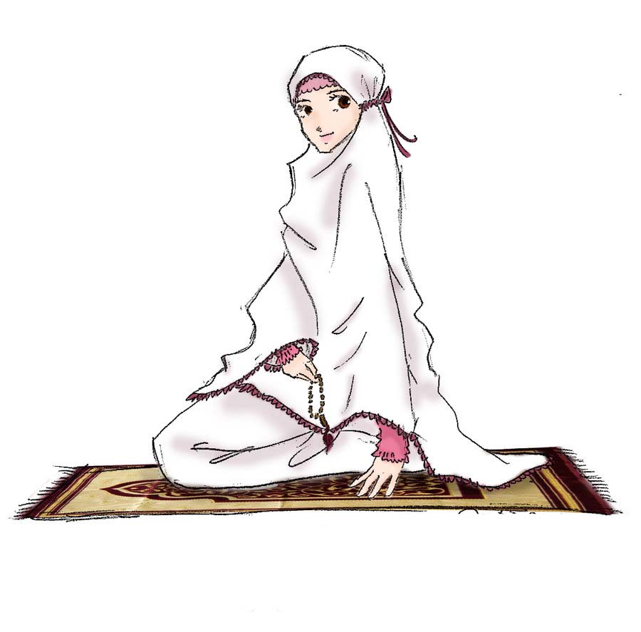 28+ Gambar Kartun Muslimah Sholat | Design Kartun.