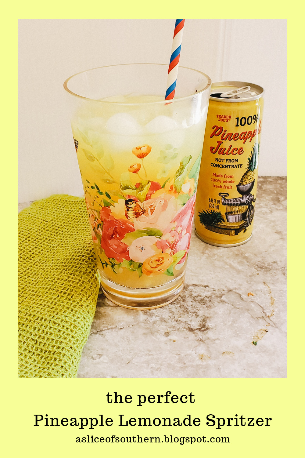 Slice of Southern Pineapple Lemonade Spritzer