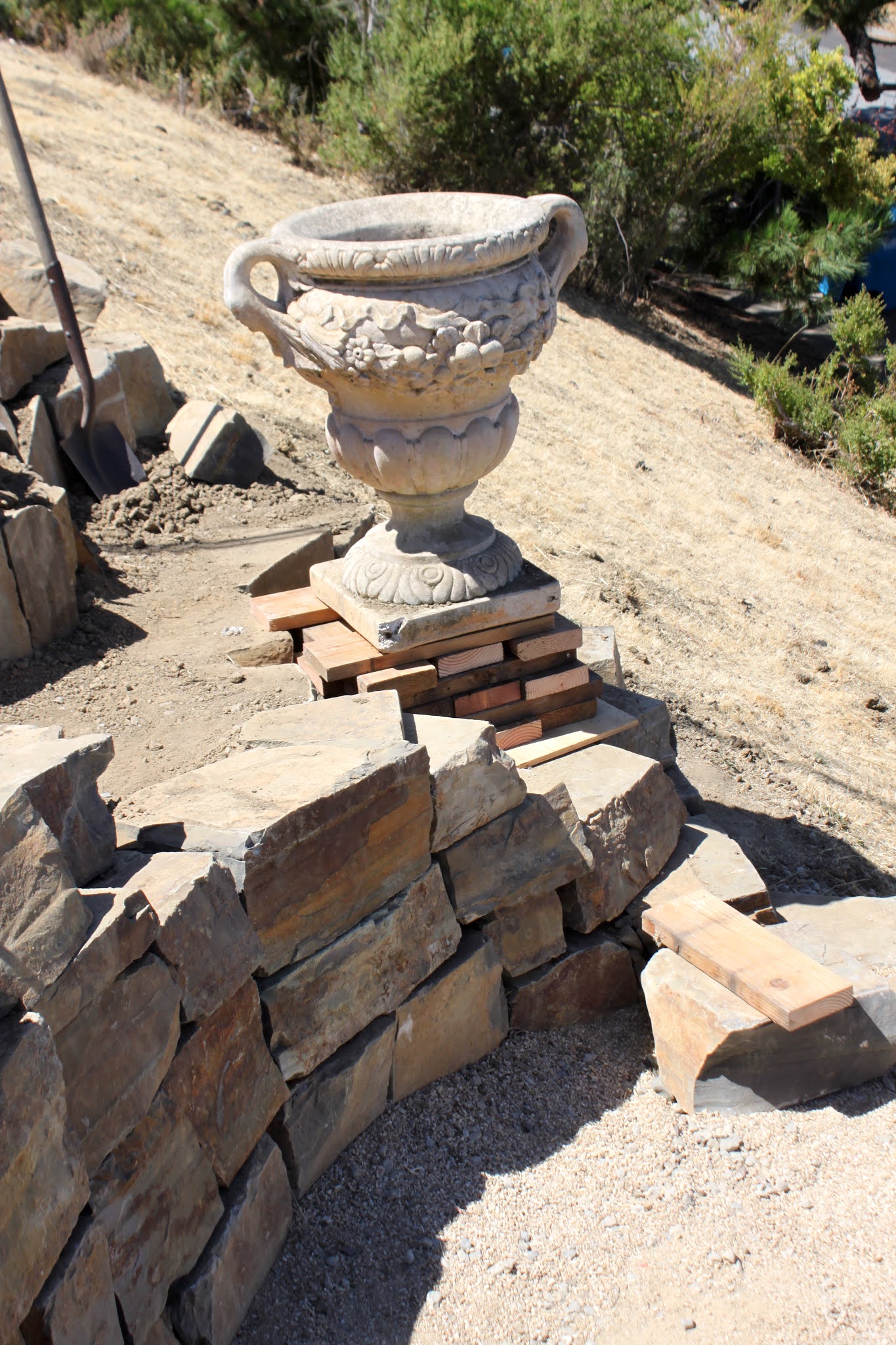 Moving Heavy Statuary in the Garden