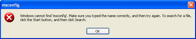 How To Fix Windows Cannot Find MSCONFIG Error at RUN Command ~ GIGS