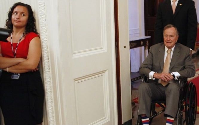L'ex-président américain George H. W. Bush