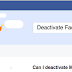 How to deactivate Facebook Messenger App