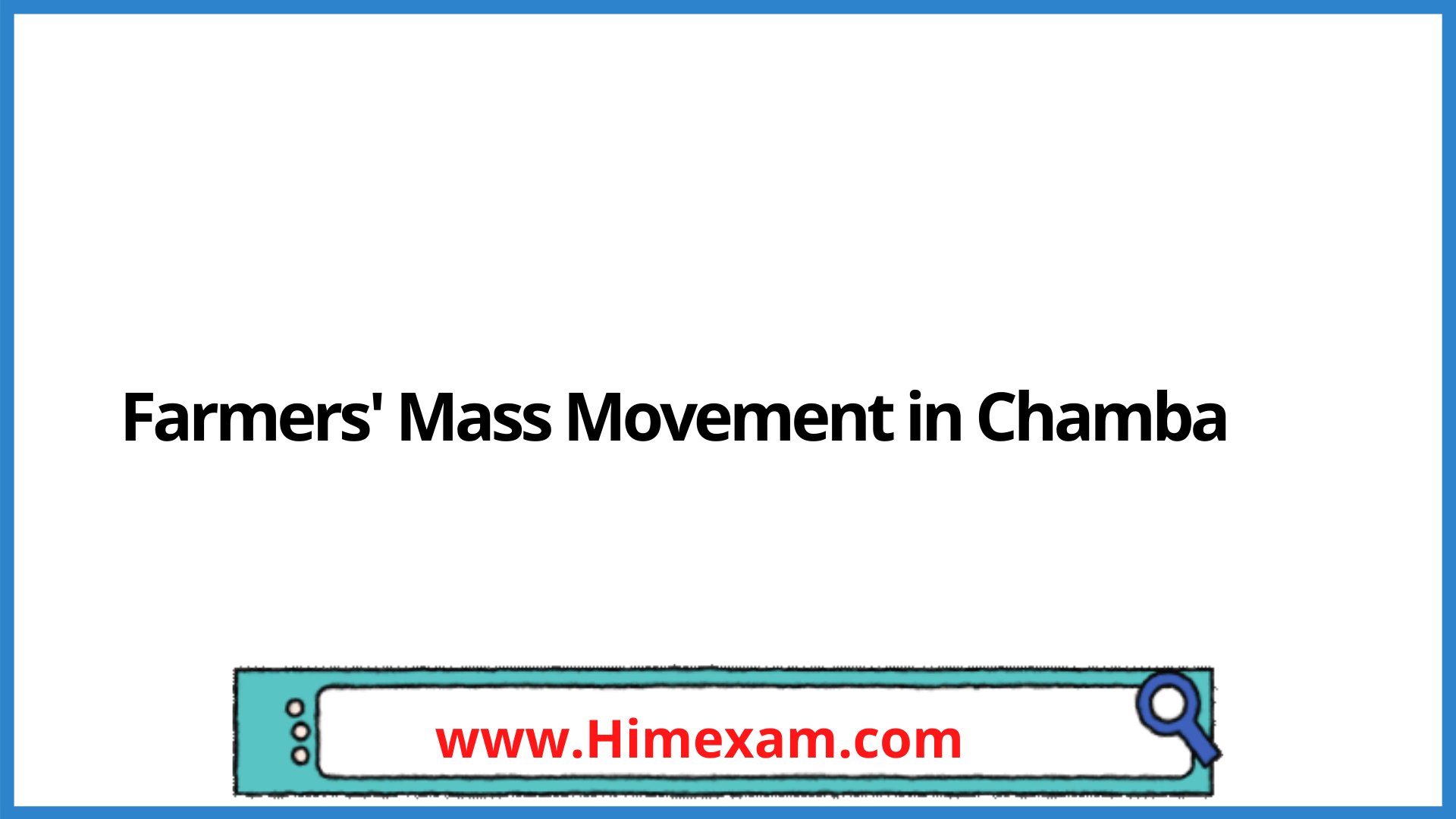 Farmers' Mass Movement in Chamba