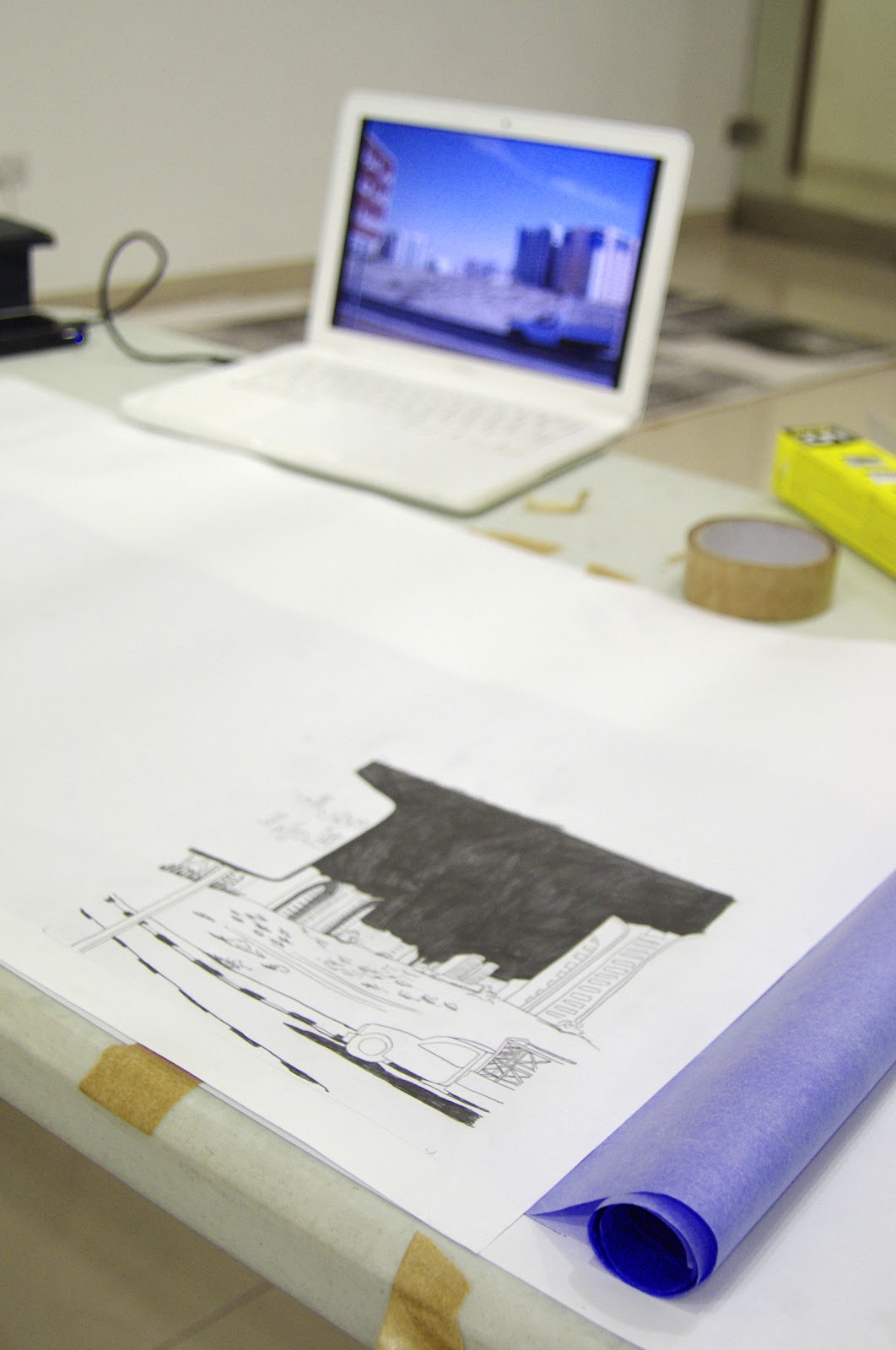 a life of making things Carbon paper drawings