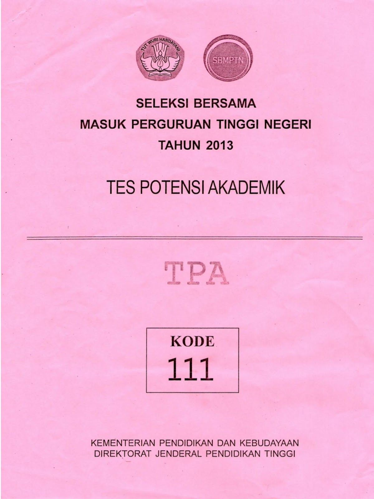 Soal Sbmptn 2013 Pdf