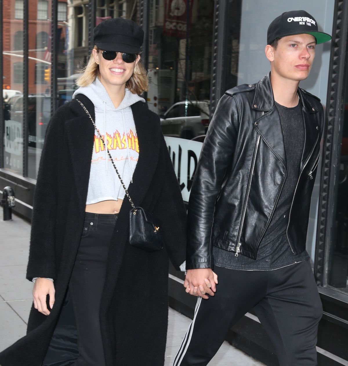 Hailey Clauson and her boyfriend Julian Herrera enjoy a day out in the