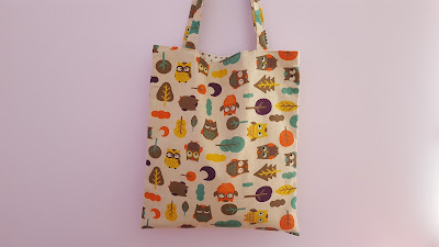 I made it Monday: cute owls tote bag