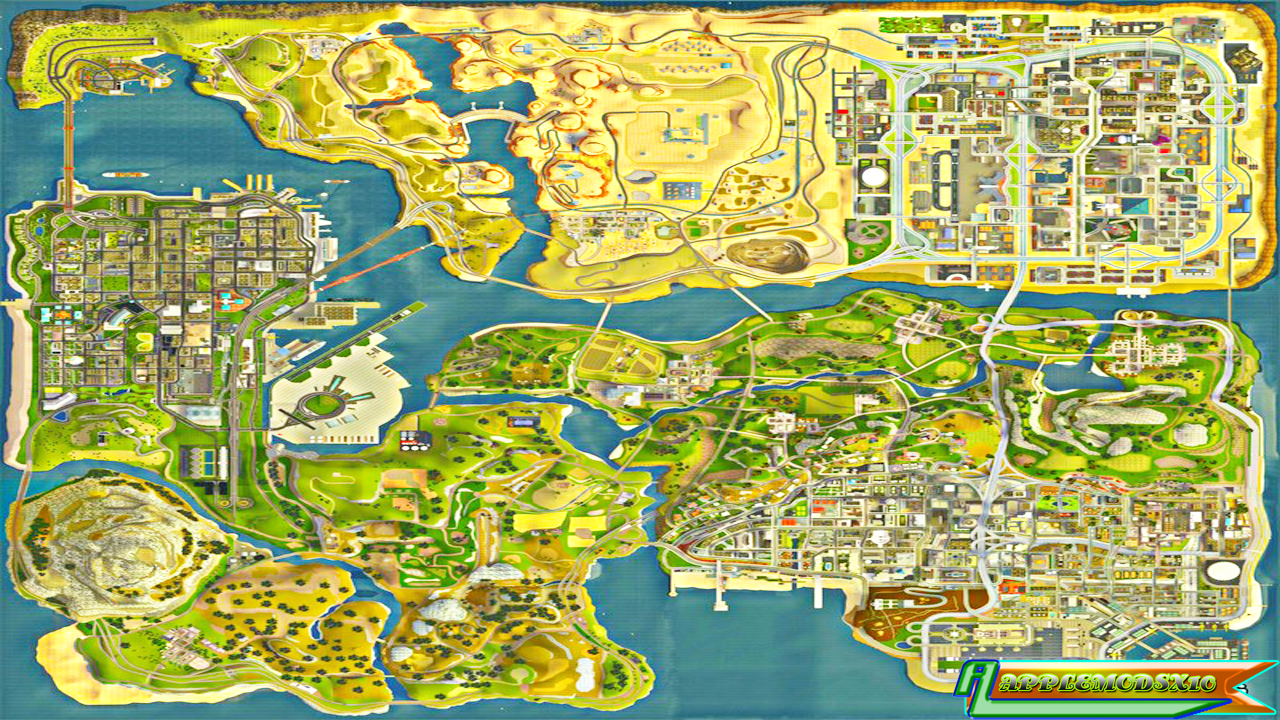 Hd карта gta sa