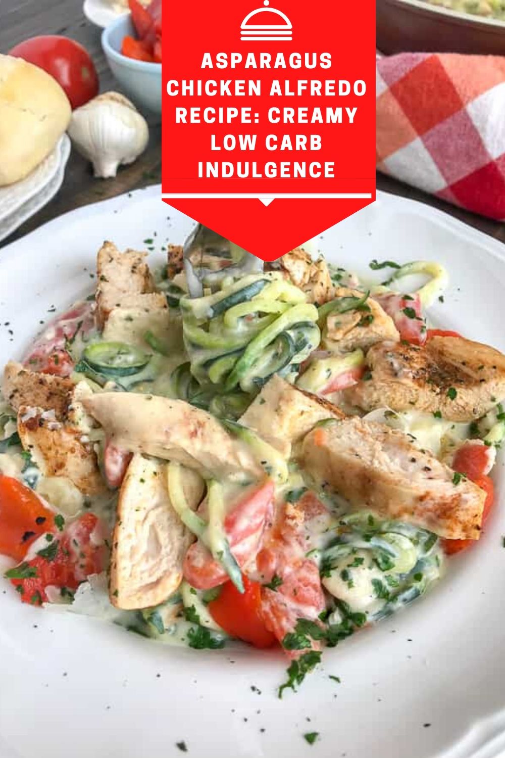 Asparagus Chicken Alfredo Recipe Creamy Low Carb Indulgence