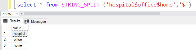 STRING_SPLIT Function In SQL Server - SQLArena