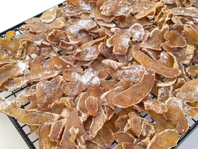Homemade candied ginger