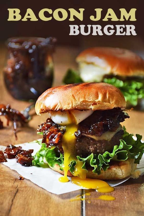 Bacon Jam Burger - Delicious Dessert Mom