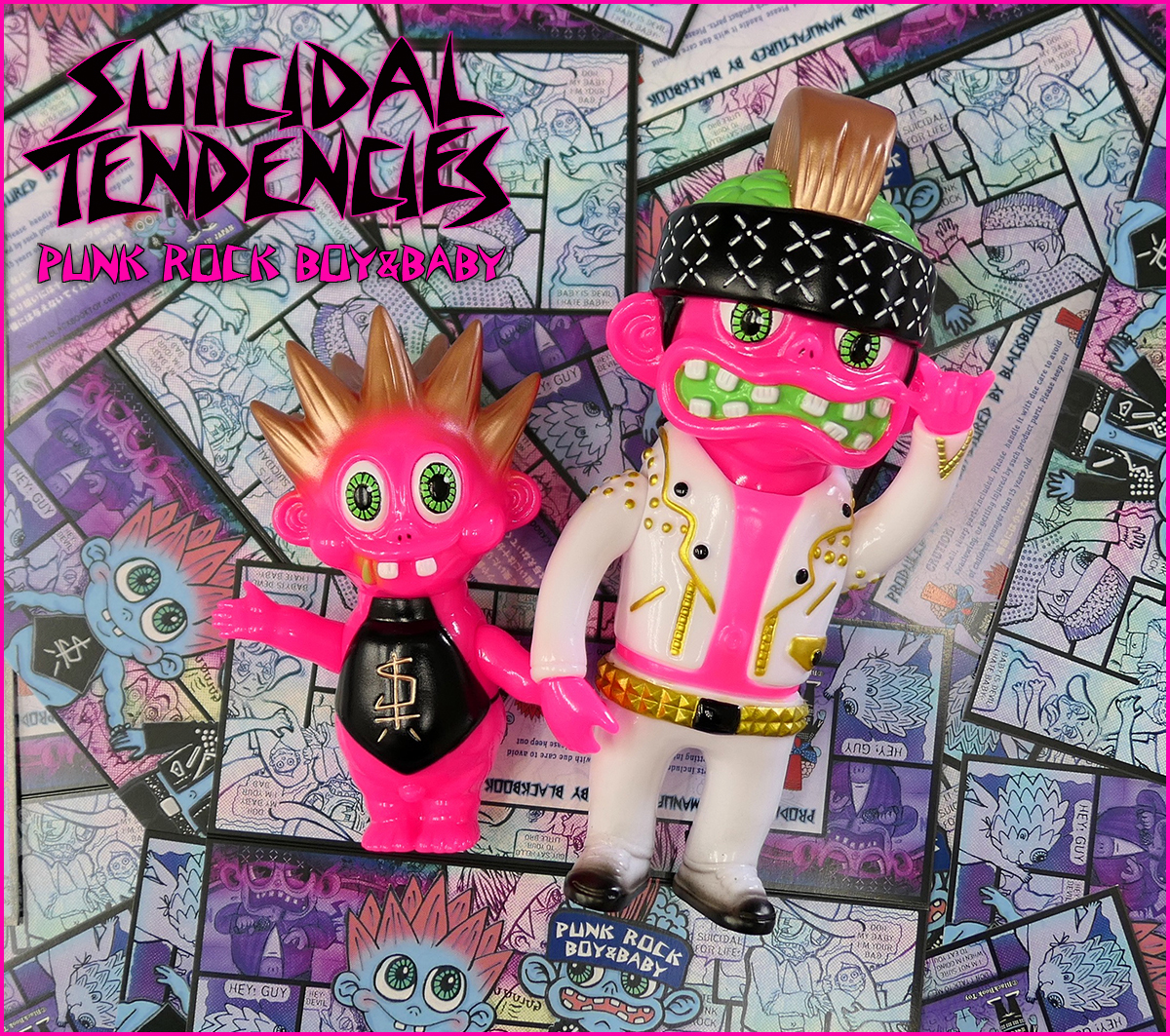 BlackBook Toy Blog: A DOPE TOY SUPPLY: PUNK ROCK BOY&BABY NEON PK!!