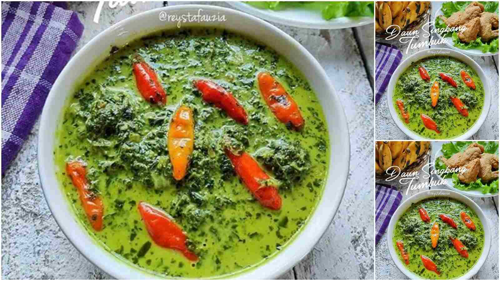 Resep Daun Singkong Tumbuk Gurih &amp; Lezat
