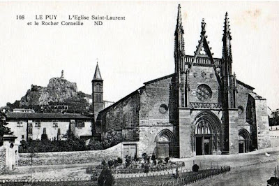 Le Puy, l eglise st Laurent et le rocher Corneille