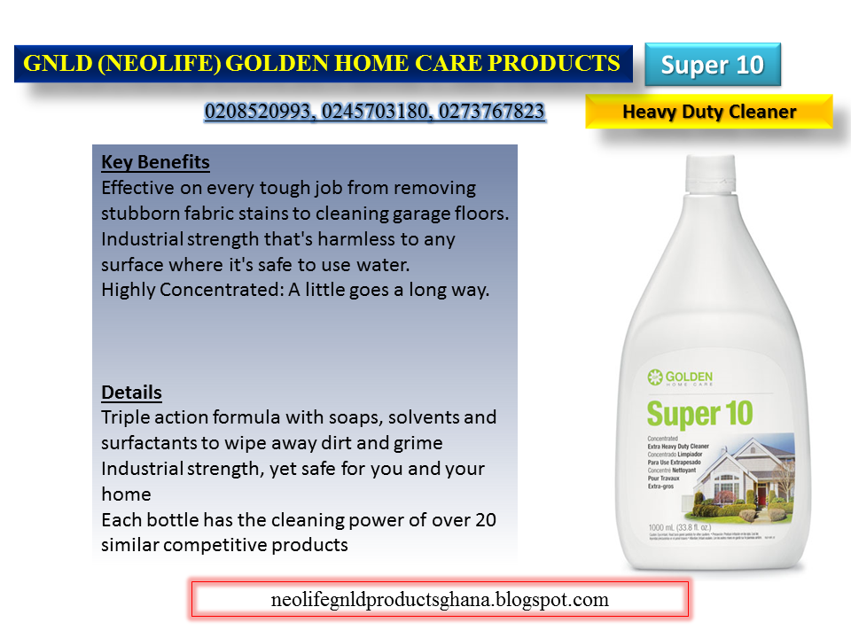 Neolife Gnld Products Ghana Super 10 Heavy Duty Cleaner